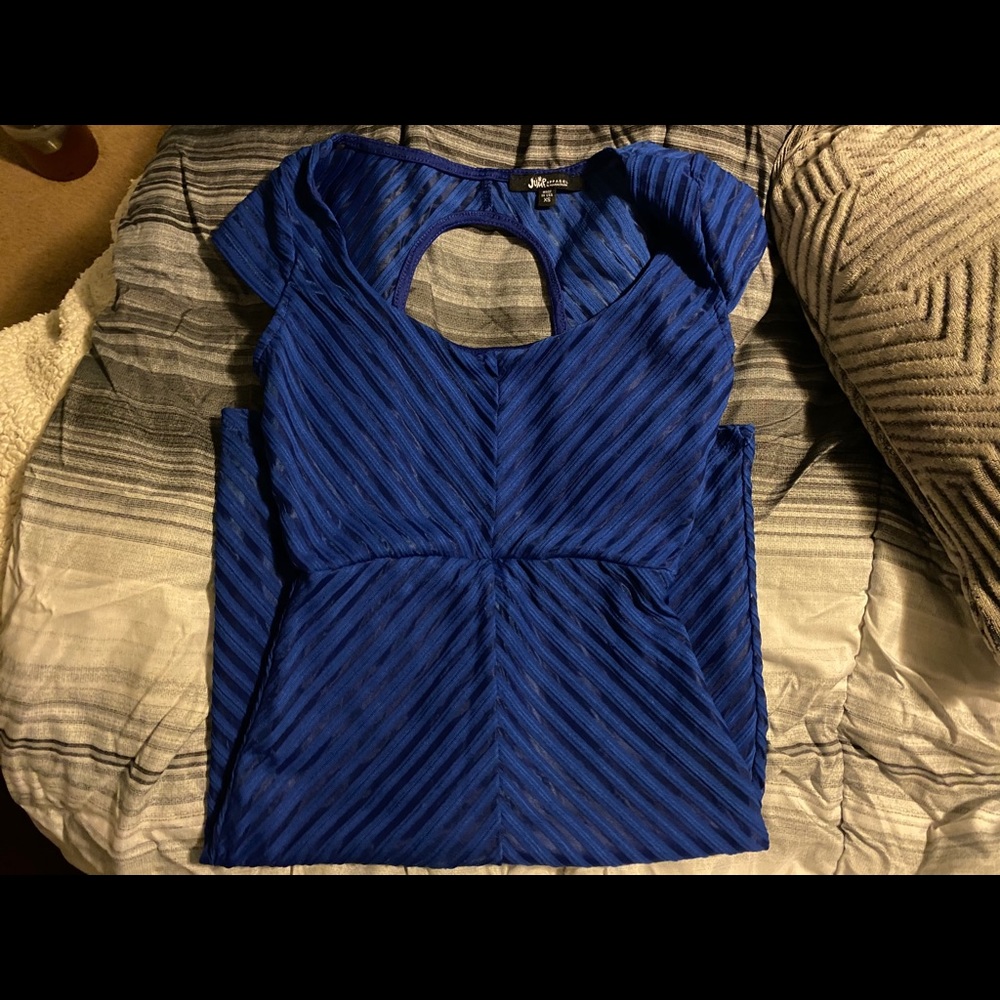 Blue stripped dress